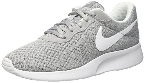 Nike Womens Tanjun Running Sneaker Wolf Grey/White 8