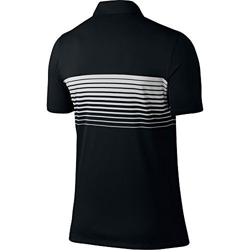 Nike Mobility Speed Stripe Men's Golf Polo (Black, Large)