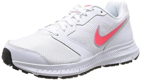 Nike Women's Downshifter 6 White/Hyper Punch/Lt Mgnt Grey Running Shoe 7