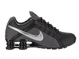 NIKE WOMEN'S SHOX JUNIOR BLACK/METALLIC SILVER RUNNING SHOE 8 WOMEN US