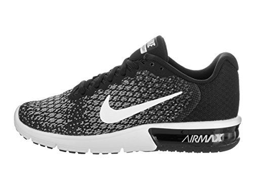 NIKE WOMENS AIR MAX SEQUENT 2 BLACK/WHITE/DARK GREY RUNNING SHOE 7 WOMEN US