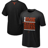 Nike Texas Longhorns Hook 'Em Horns My School #1 Local T-Shirt (XL, Black)