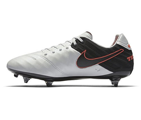 Nike Tiempo Legacy II SG Mens Football Boots 819716 Soccer Cleats (US 10, pure platinum black hyper orange 001)