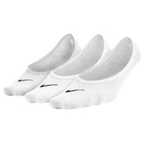 Nike Women's 3 Pair Pack Lightweight Footie White/Black MD (Women's Shoe 6-10)