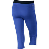 Nike Ladies Pro Capri (Large, Gam Royal/Black)