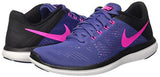 NIKE WOMEN FLEX 2016 RN RUNNING SHOES (8.5 B(M) US, Multicolore (Dk Purple Dust/Pink Blast-Black))