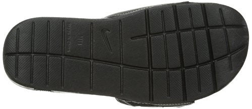 NIKE COMFORT SLIDE 2 MEN's Black/Metallic Silver/White - 11