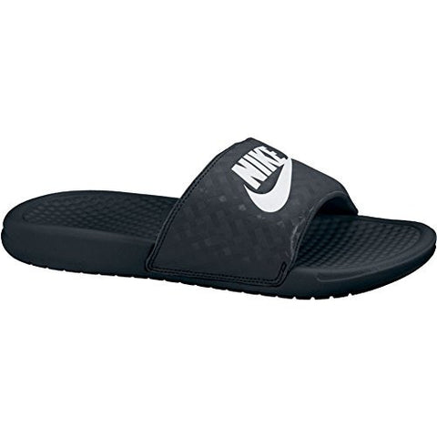 Nike Women's Benassi JDI Black/White Sandal 8 Women US