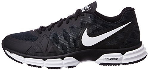 Nike Mens Dual Fusion Tr 6 Black/White/Mtllc Slvr/Pr Pltnm Training Shoe 12 ...