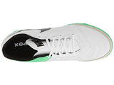 Nike Tiempo Genio II Mens Leather IC Indoor Soccer Shoes White Black Electro Green (10 M US)