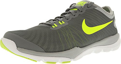 Nike Women's Flex Supreme Tr 4 Cool Grey/Volt-Wolf Grey-Pure Platinum Ankle-High Cross Trainer Shoe - 8W
