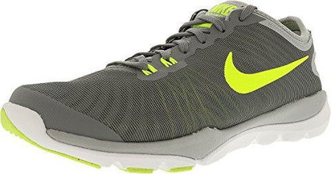 Nike Women's Flex Supreme Tr 4 Cool Grey/Volt-Wolf Grey-Pure Platinum Ankle-High Cross Trainer Shoe - 8W