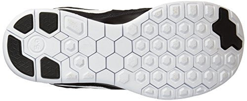 Nike Kids Free 5.0 Black/White/Dark Grey/Cl Grey Running Shoe 7 Kids US