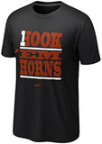 Nike Texas Longhorns Hook 'Em Horns My School #1 Local T-Shirt (XL, Black)