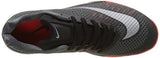 Nike Mens HyperLive Basketball Shoe Black/Dark Grey/Bright Crimson/Metallic Silver 12