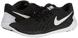 Nike Kids Free 5.0 Black/White/Dark Grey/Cl Grey Running Shoe 6 Kids US