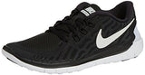 Nike Kids Free 5.0 Black/White/Dark Grey/Cl Grey Running Shoe 7 Kids US