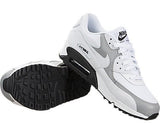 NIKE WOMENS AIR MAX 90 WHITE/WHITE/WOLF GREY/BLACK RUNNING SHOE 6.5 WOMEN US