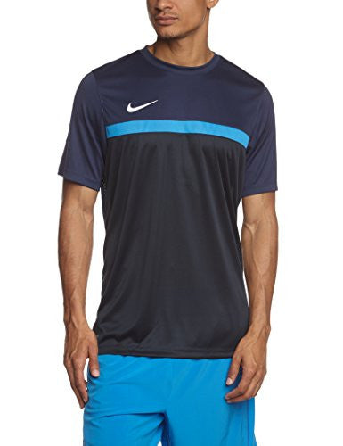 New Nike Men's Academy S/S Training Top Midnight Navy/Lt Photo Blue/Dk Obsid/Wht Medium