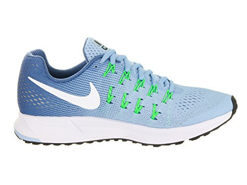Nike Women's Air Zoom Pegasus 33 Bluecap/White Ocean Fog Rg Grn Running Shoe 8 Women US