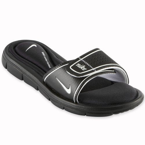 NIKE COMFORT SLIDE WOMENS SANDALS (7, BLACK/WHITE)