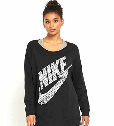 Nike women's RALLY SWEATSHIRT Black 823705 010 Size Small