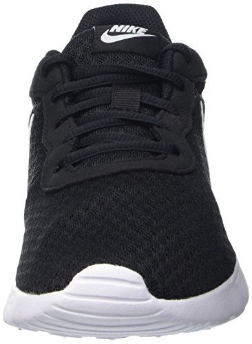 Nike Womens Tanjun Running Sneaker Black/White 7