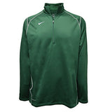 Nike Women's 1/4 Zip Performance Thermal Top Dark Green XL