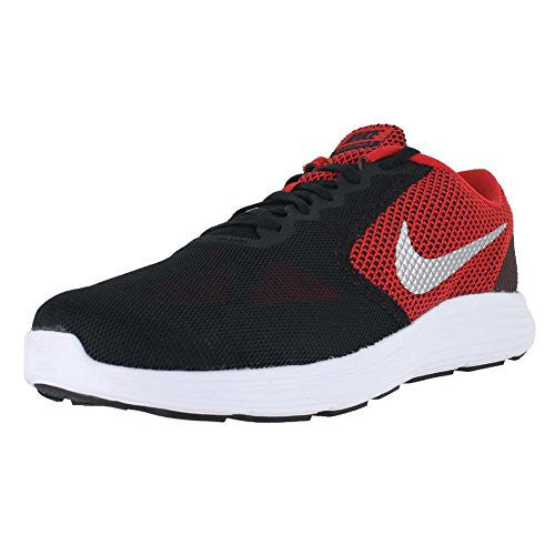 Nike Men's Revolution 3 Wide Running Shoe, university red/metallic silver-black, 9.5 4E US