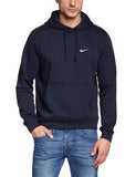 Nike Mens Club Pull Over Hoodie Obsidian Navy Blue/White 611457-473 Size Large