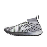 Nike Men's Free Train Force White Wolf Grey Flyknit Training Shoes (10 D(M) US)