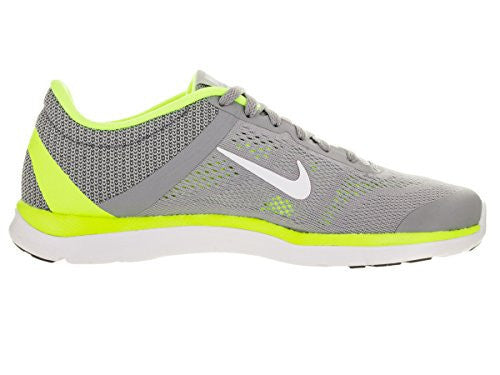 NIKE WOMENS IN-SEASON TR 5 WOLF GREY/WHITE/VOLT/PR PLTNM TRAINING SHOE (9)