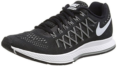 Nike Womens Air Zoom Pegasus 32 Black/White/Pure Platinum Running Shoe 7 US