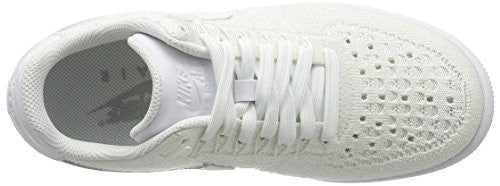 NIKE WOMENS AF1 FLYKNIT LOW WHITE/WHITE CASUAL SHOE 7 WOMEN US