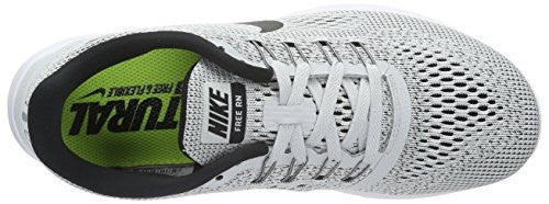 NIKE WOMEN'S FREE RN RUNNING SHOE WHITE/BLACK/PURE PLATINUM 7.5