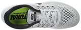 NIKE WOMEN'S FREE RN RUNNING SHOE WHITE/BLACK/PURE PLATINUM 7.5