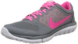 WOMENS NIKE FLEX RUN 2015 RUNNING SHOE COOL GREY/WHITE/PINK POW SIZE 9.5 M US