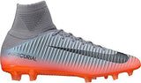 Nike Men's Mercurial Veloce III Dynamic Fit CR7 FG Soccer Cleat (Sz. 9.5) Cool Grey, Metallic Hematite