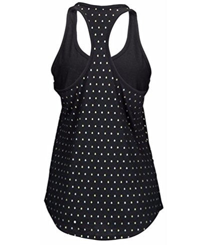 New Nike Womens Dri-Fit Dri-Bland Irridescent Tear Drop Racerback Training Tank (Medium)