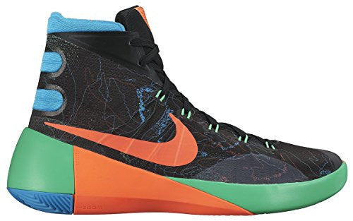 Nike Mens Hyperdunk 2015 Basketball Shoe (10, Blck/Hypr Orng/Bl Lgn/Grn Shck)