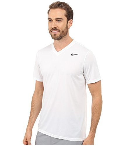 Nike Mens Legend V-Neck Training T-Shirt White/Black 718839-100 Size X-Large