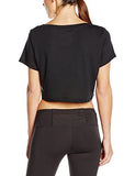 Nike Women's Dri-Fit Swoosh Training Crop Top-Black-Medium