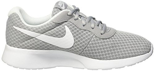 Nike Womens Tanjun Running Sneaker Wolf Grey/White 8