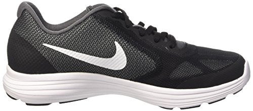 Boys' Nike Revolution 3 (GS) Running Shoe Dark Grey/White-Black-Pure Platinum 4.5Y