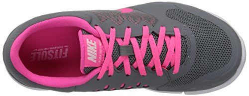 WOMENS NIKE FLEX RUN 2015 RUNNING SHOE COOL GREY/WHITE/PINK POW SIZE 9.5 M US