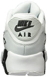 Nike Air Max 90 Letter Big Kids Style Shoes : 833412, White/Black/Platinum, 6.5