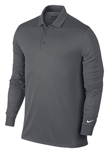 Nike Golf Victory Longsleeve Polo (Dark Grey/White) XL