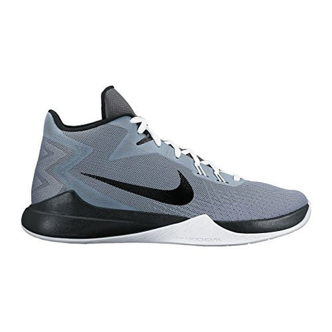 New Nike Men's Zoom Evidence Basketball Shoe Cool Grey/Black 7.5