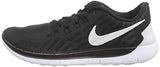 Nike Kids Free 5.0 Black/White/Dark Grey/Cl Grey Running Shoe 6 Kids US