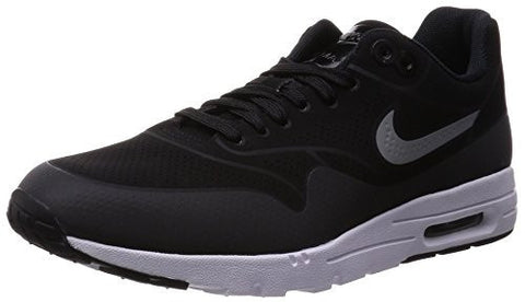 NIKE WOMENS AIR MAX 1 ULTRA MOIRE BLACK/BLACK/MTLLC SLVR/WHITE RUNNING SHOE (6.5)